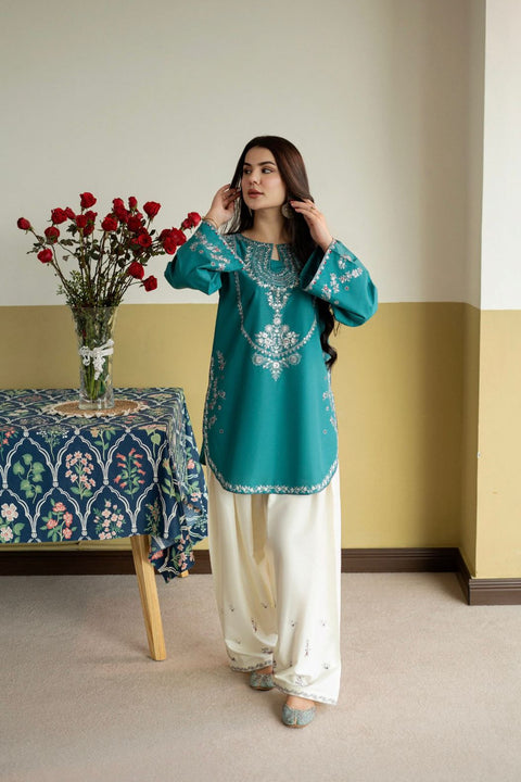 URGE - 2PC LAWN EMBROIDERED SHIRT AND EMBROIDERED TROUSER - ILAYDA
