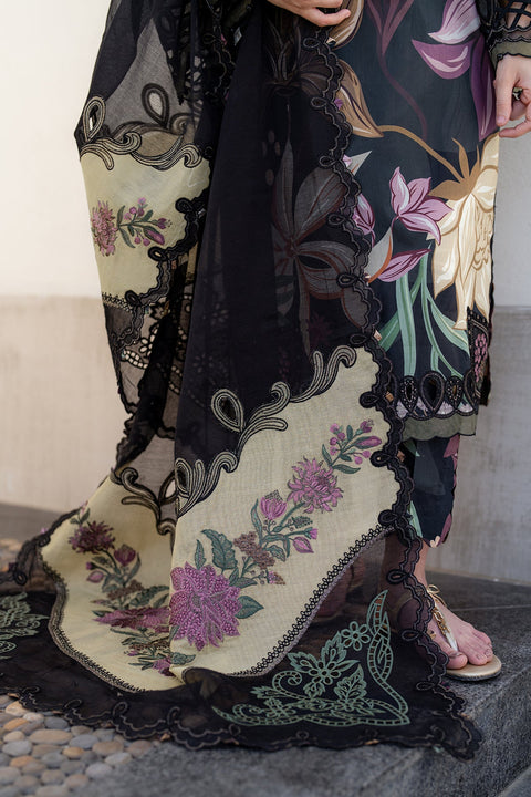 BAROQUE -3 Piece Unstitched Embroidered Lawn Suit | SF-4090