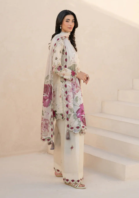 IZNIK -3 Piece Unstitched Embroidered Lawn Suit | EFL-05