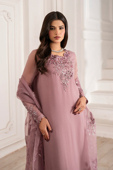 IZNIK 3pc Unstitched EMBROIDERED CHIFFON UE-418