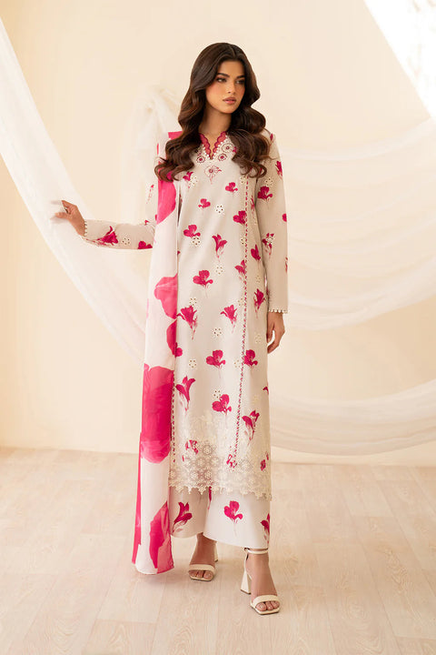 IZNIK -3 Piece Unstitched Embroidered Lawn Suit | EFL-443