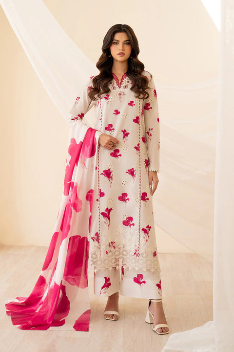 IZNIK -3 Piece Unstitched Embroidered Lawn Suit | EFL-443
