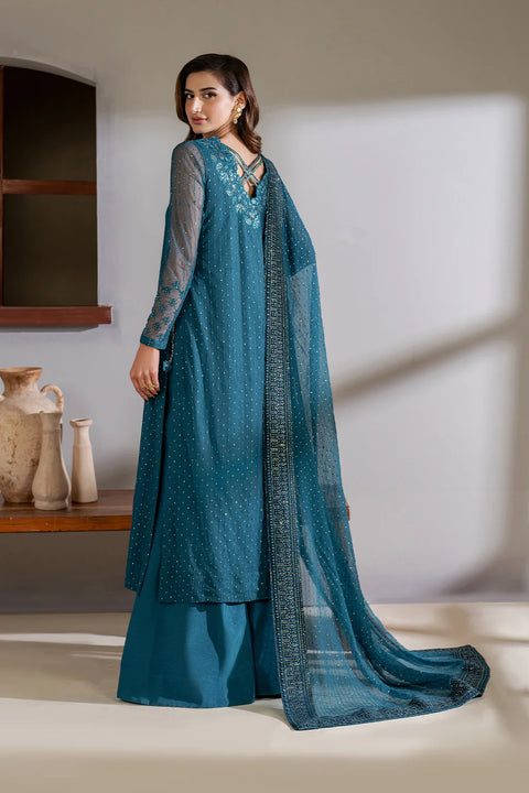 IZNIK 3pc Unstitched EMBROIDERED CHIFFON CC-57
