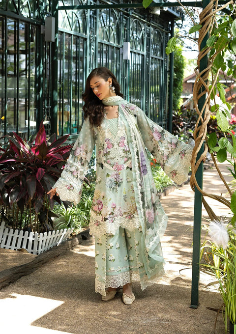 Elaf Premium Lawn Embroidered 3 Piece Unstitched - ESA-4B