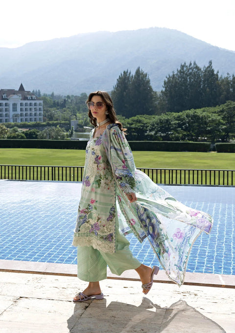 ELAF - 3 Piece Unstitched Embroidered Lawn Suit ESA-6B