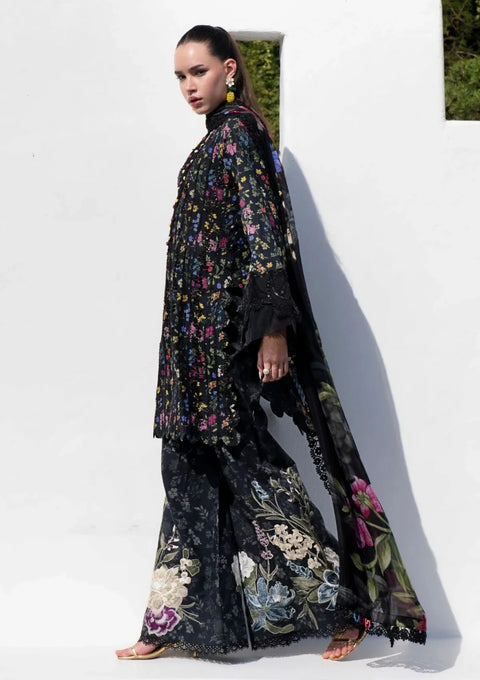 AJR Couture | Printakari Lawn 25 | Midnight Flora