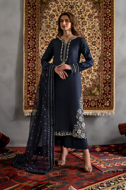 IZNIK 3pc Unstitched EMBROIDERED CHIFFON UE-478