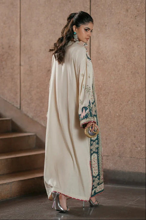 ETHNIC -  Luxury Silk Embroidered 3Pc Unstitched Suit Nainpreet
