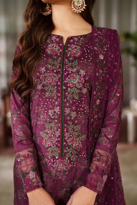 IZNIK - 3 Piece Unstitched Embroidered Lawn Suit : UE-538