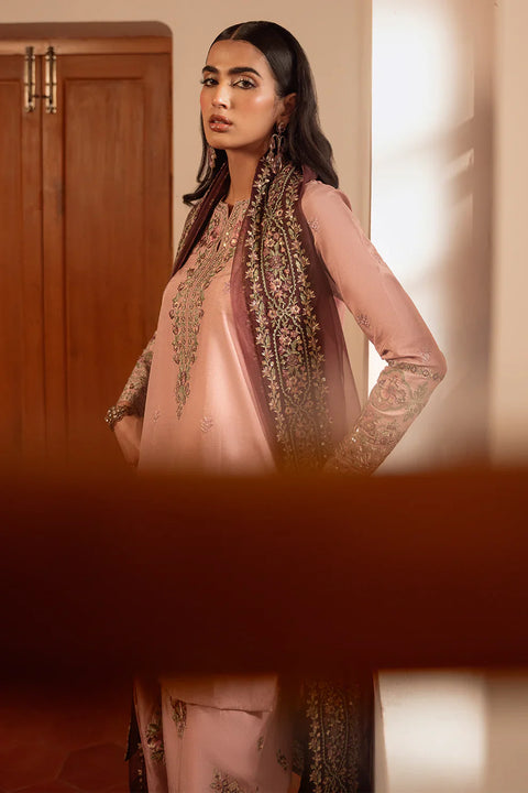 Aneelas Luxury Lawn 3 Piece Unstitched -Lilac Serenity