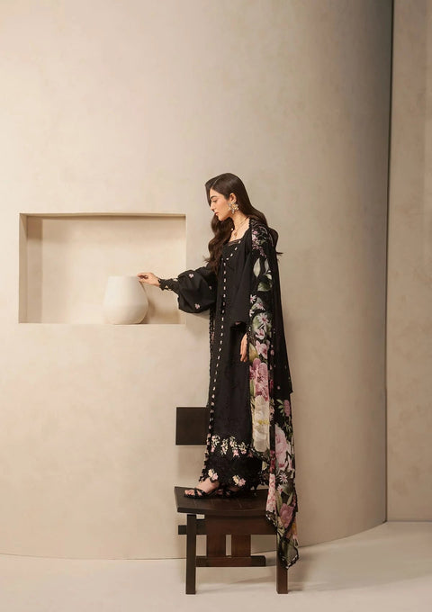 Elaf Premium - 3-piece luxury unstiched embroidered dress- (EHC-5A)