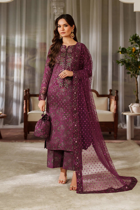 IZNIK - 3 Piece Unstitched Embroidered Lawn Suit : UE-538