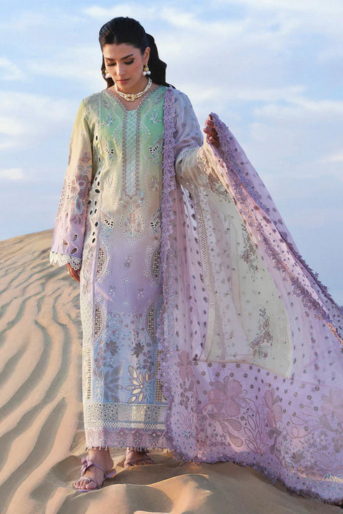 Nureh - Amaris Emelfie NE-228 - Luxury Lawn Embroidered Unstitched 3 Piece