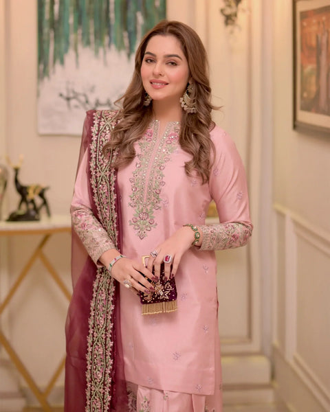 Aneelas Luxury Lawn 3 Piece Unstitched -Lilac Serenity