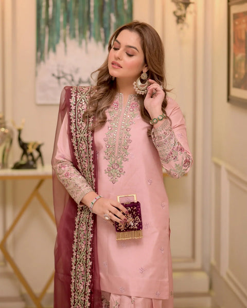 Aneelas Luxury Lawn 3 Piece Unstitched -Lilac Serenity