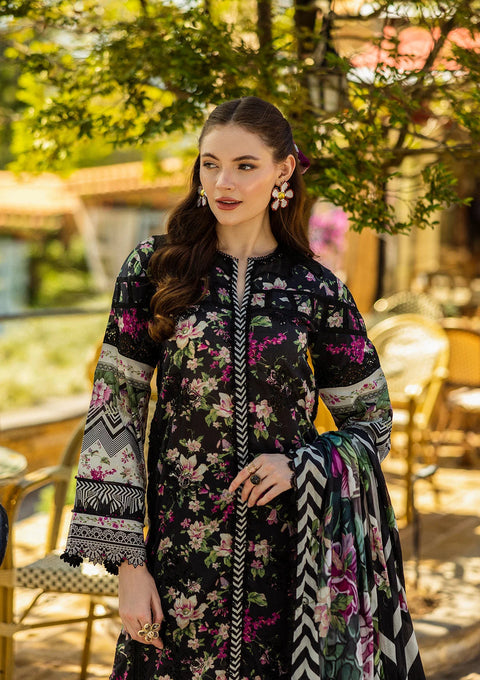 ZAINAB CHOTTANI -3 Piece Unstitched Embroidered Lawn Suit | Zemestan