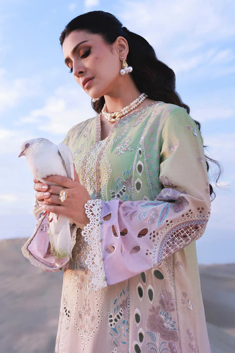 Nureh - Amaris Emelfie NE-228 - Luxury Lawn Embroidered Unstitched 3 Piece