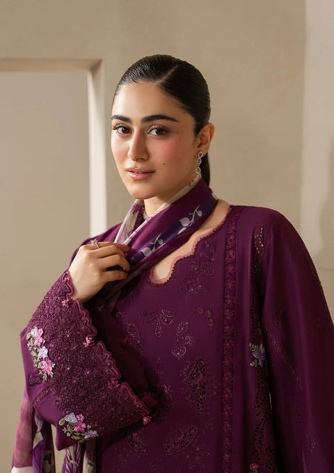 Elaf Premium - 3-piece luxury unstiched embroidered dress- (EHC-2B)