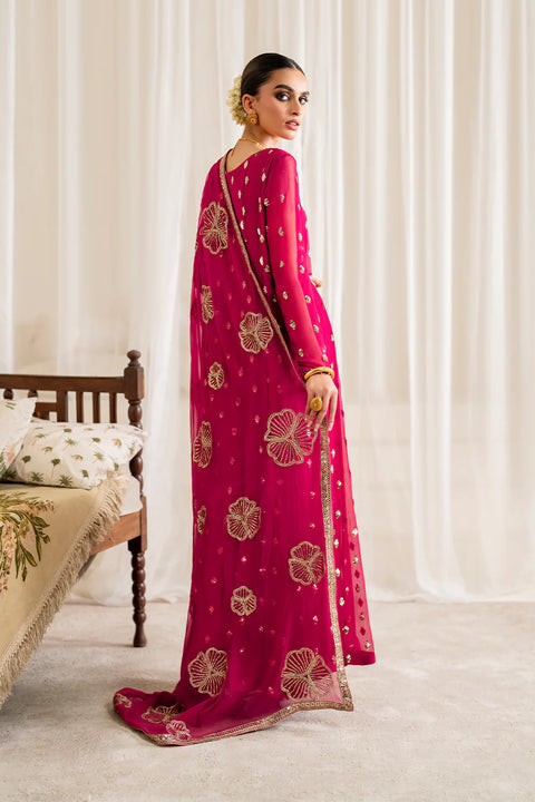 IZNIK - 3PC CHIFFON EMBROIDERED WITH EMBROIDERED DUPATTA AND TROUSER - RD-251