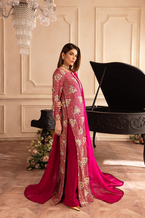 JAZMIN Wedding Chiffon Embroidered Unstitched Collection  ML-01