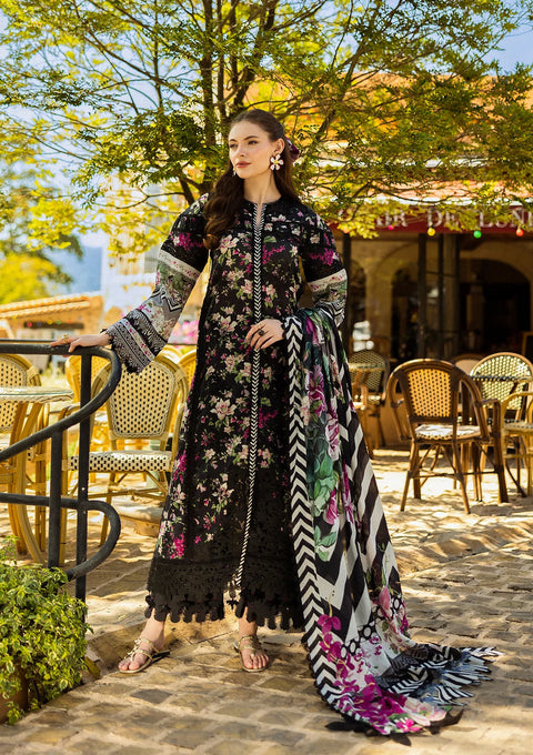 ZAINAB CHOTTANI -3 Piece Unstitched Embroidered Lawn Suit | Zemestan