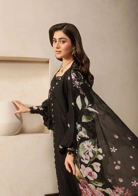 Elaf Premium - 3-piece luxury unstiched embroidered dress- (EHC-5A)