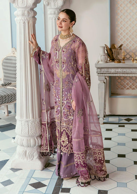 ELAF - WEDDING COLLECTION 3PC UNSTITCHED EMBROIDERED ORGANZA WEDDING COLLECTION - UF-526-PINK