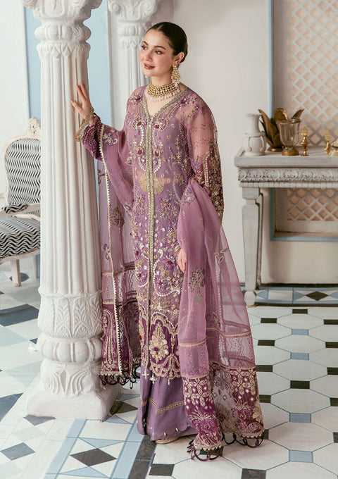 ELAF - WEDDING COLLECTION 3PC UNSTITCHED EMBROIDERED ORGANZA WEDDING COLLECTION - UF-526-PINK