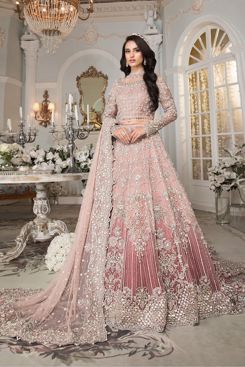 Maria B Bridal couture Pink shade (EX-140)