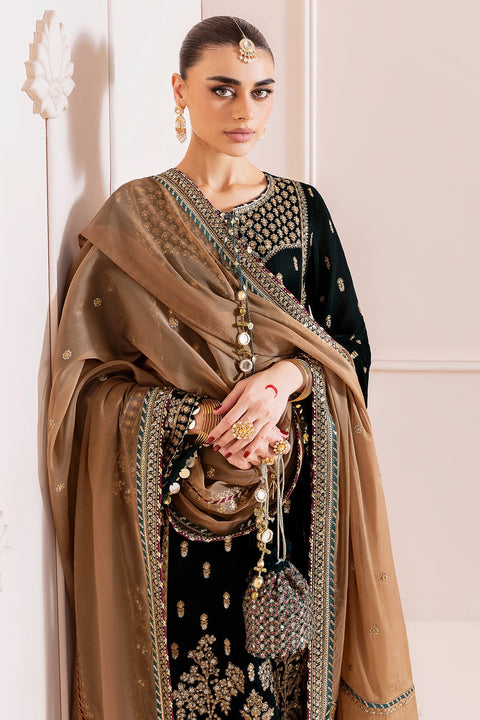 JAZMIN - 3PC Embroidered Velvet Formal CVF D-01