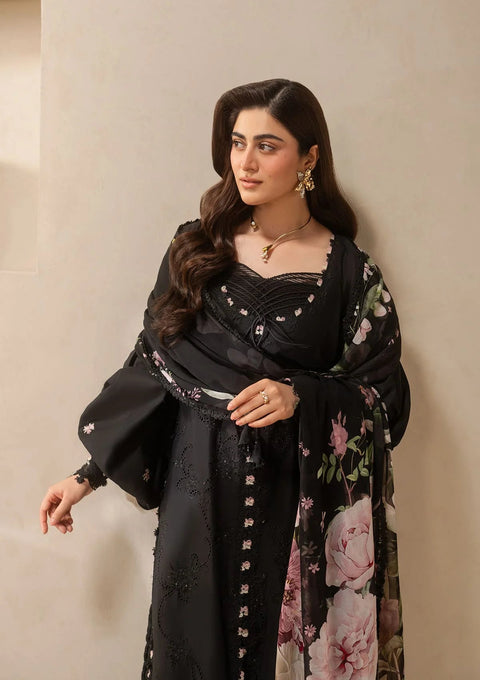 Elaf Premium - 3-piece luxury unstiched embroidered dress- (EHC-5A)