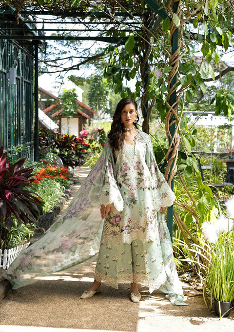 Elaf Premium Lawn Embroidered 3 Piece Unstitched - ESA-4B
