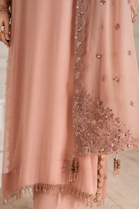 IZNIK 3pc Unstitched EMBROIDERED CHIFFON UE-479