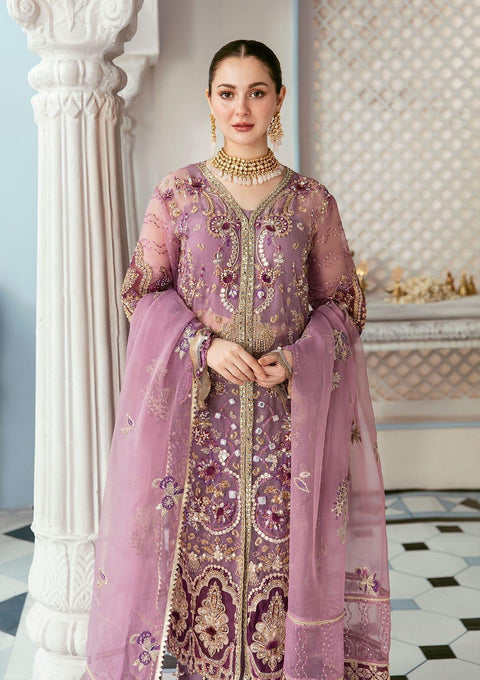 ELAF - WEDDING COLLECTION 3PC UNSTITCHED EMBROIDERED ORGANZA WEDDING COLLECTION - UF-526-PINK