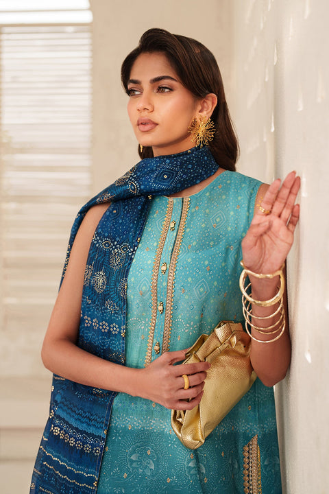 BAROQUE - Luxury Lawn 3 Piece Unstitched - UF-4400