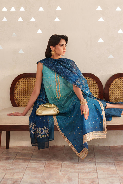 BAROQUE - Luxury Lawn 3 Piece Unstitched - UF-4400