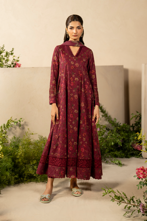 IZNIK - 3 PCS Chickenkar Embroidered Lawn Collection - EFL-10