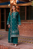 FARASHA - 3PC LINEN EMBROIDERED SHIRT LINEN HEAVY EMBROIDERED SHAWL DUPATTA AND TROUSER - KPR 036