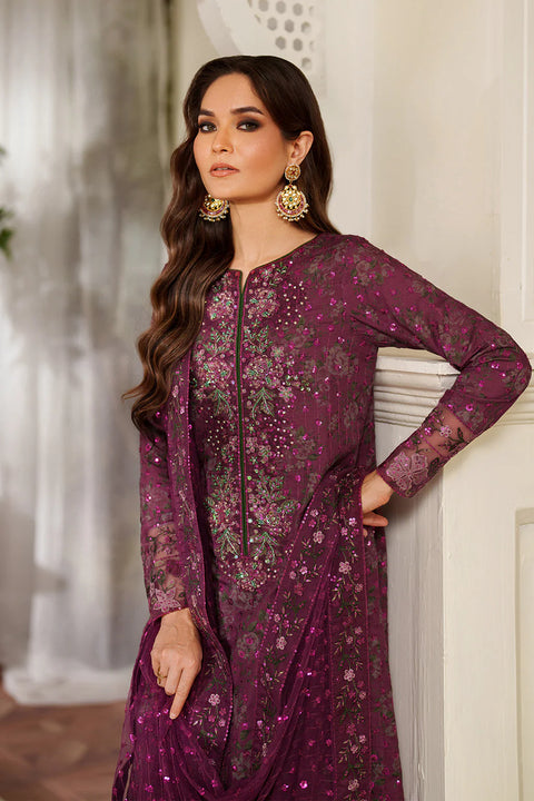 IZNIK - 3 Piece Unstitched Embroidered Lawn Suit : UE-538