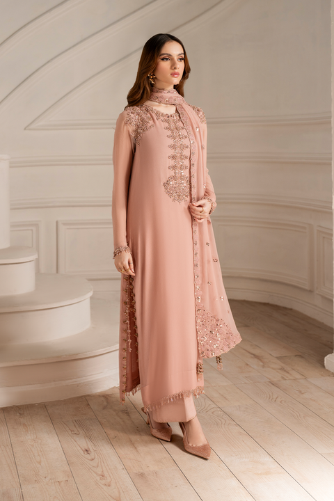 IZNIK 3pc Unstitched EMBROIDERED CHIFFON UE-479