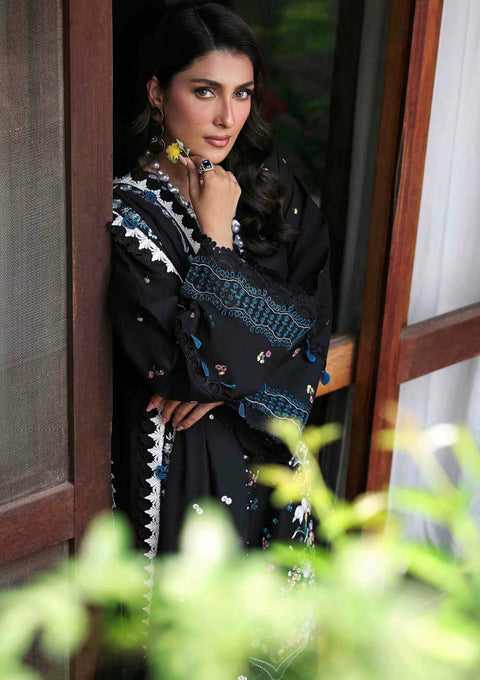 REPUBLIC WOMEN'S WEAR - 3PC DHANAK EMBROIDERED SHIRT WITH DHANAK EMBROIDERED SHAWL AND EMBROIDERED TROUSER - KPR- RPT#5B - Zaraé