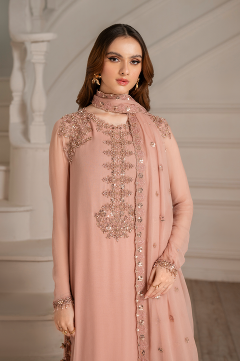 IZNIK 3pc Unstitched EMBROIDERED CHIFFON UE-479