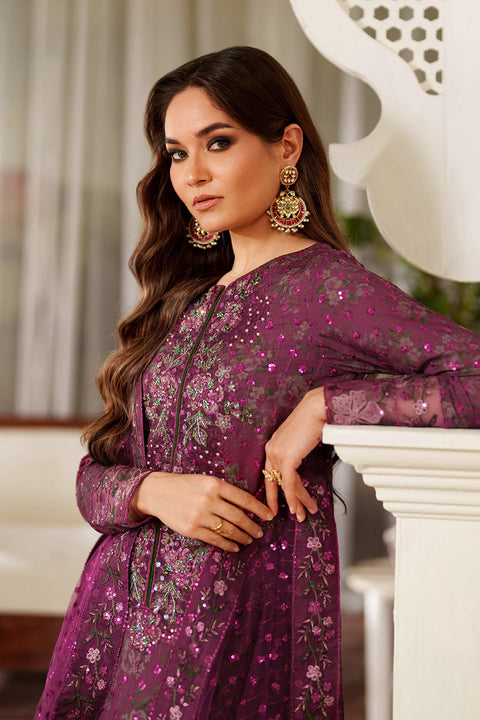 IZNIK - 3 Piece Unstitched Embroidered Lawn Suit : UE-538