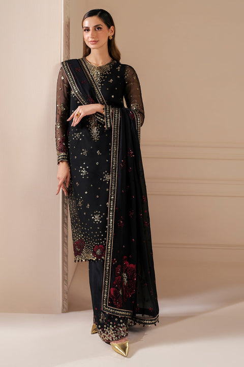 JAZMIN - 3PC CHIFFON EMBROIDERED WITH EMBROIDERED DUPATTA -UC-3070