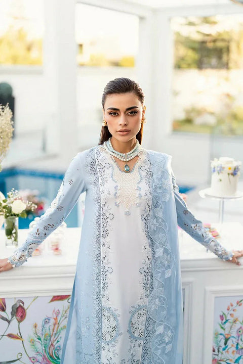 Qalamkar - The Eid Edit Chikankari - CS-01 Tasha - Unstitched