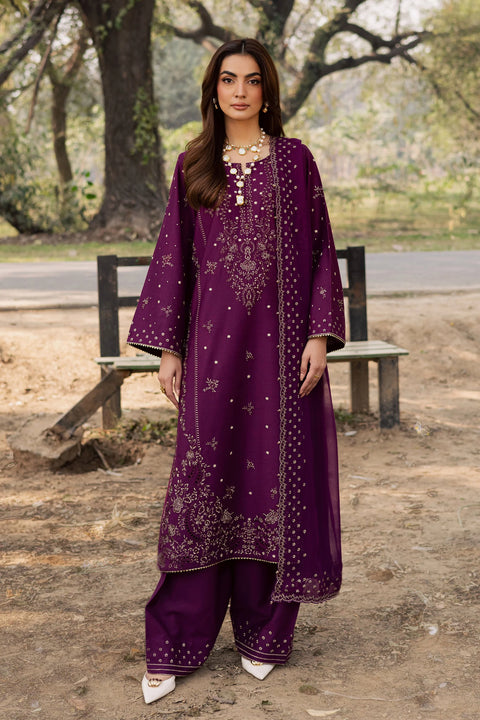 BATIK - 3PC LAWN EMBROIDERED SHIRT WITH CHIFFON EMBROIDERED DUPATTA AND TROUSER - Berlin