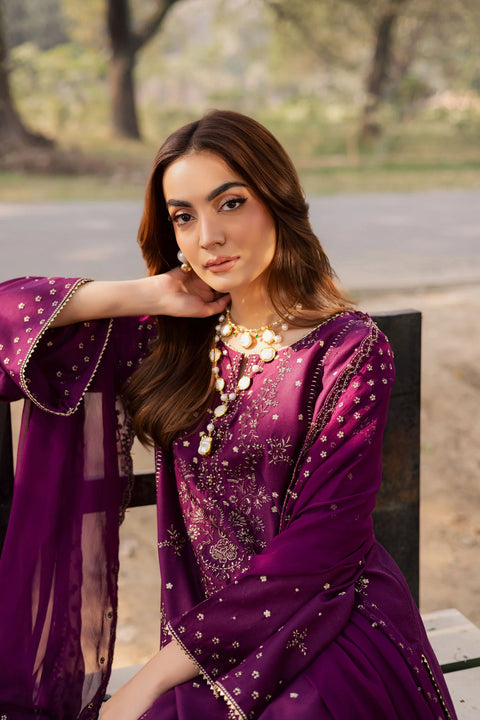 BATIK - 3PC LAWN EMBROIDERED SHIRT WITH CHIFFON EMBROIDERED DUPATTA AND TROUSER - Berlin