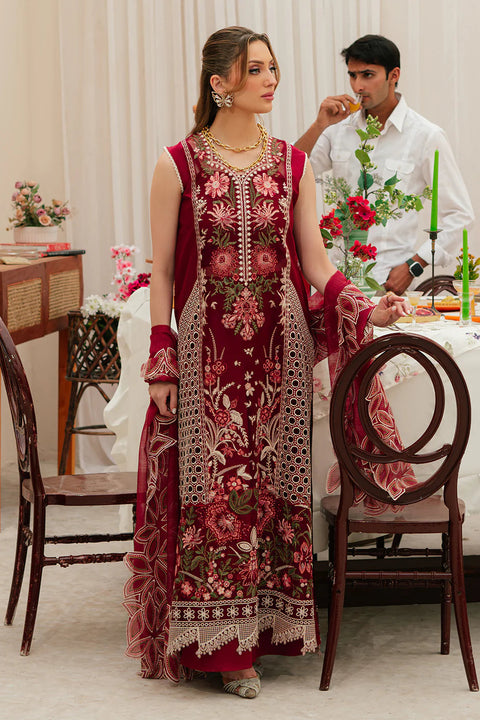 Mahnur - Luxury Lawn Embroidered Unstitched 3 Piece - CELESTIAL