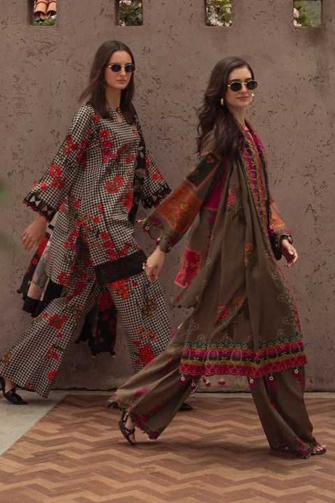 Charizma - 3 Piece Unstitched Embroidered Lawn Suit :CPW5-03