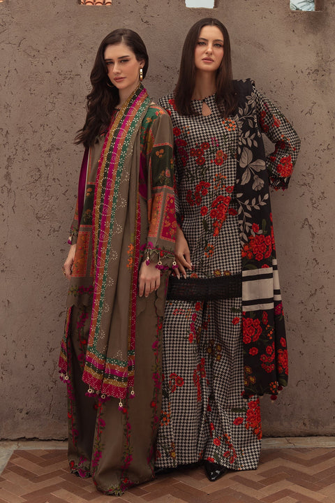 Charizma - 3 Piece Unstitched Embroidered Lawn Suit :CPW5-03